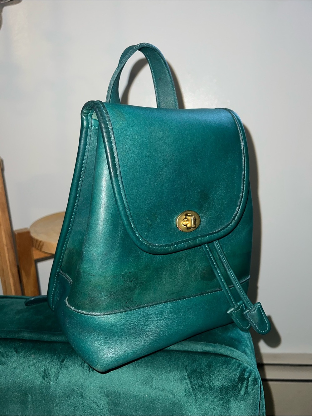 Vintage Coach Leather Daypack - Picture 3 of 9